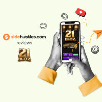 Smartphone showing the 21 Blitz app.