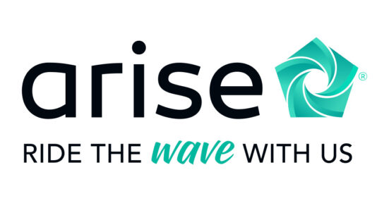 Logo for the Arise company for getting paid to do customer support and chat to customers