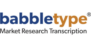 Logo for the Babbletype transcription website for finding transcription jobs