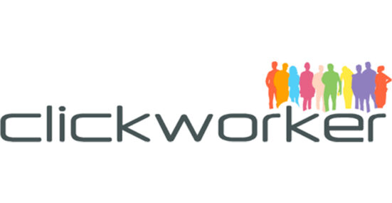 Logo for the Clickworker.com website for getting paid to do microtasks