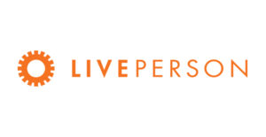 Logo for the LivePerson company for getting paid to work as a customer service agent