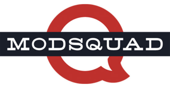 Logo for the ModSquad company for making money as a moderator or customer support agent