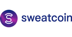 Logo for the Sweatcoin app that pays you for steps you walk each day