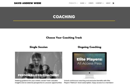 David Andrew Wiebe's coaching services.