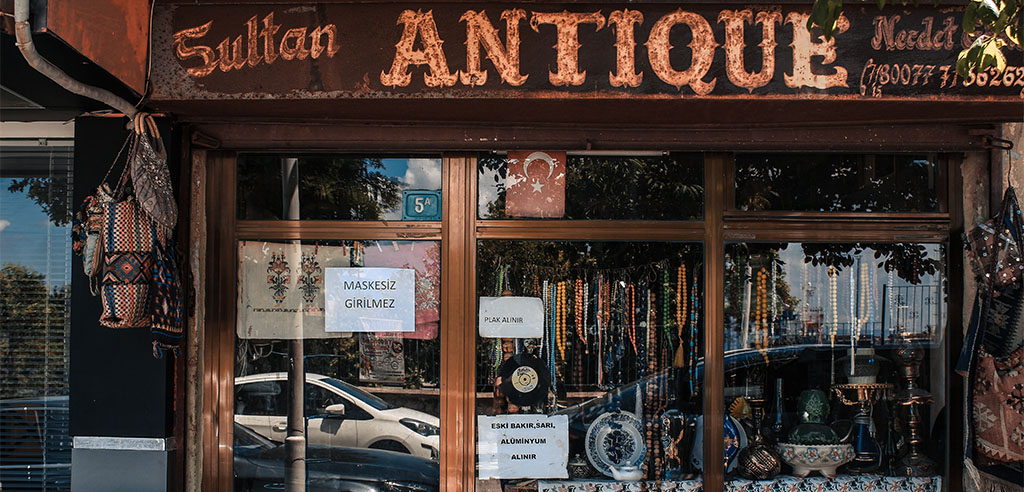 an antique shop