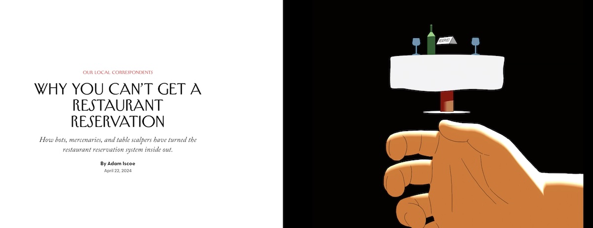 Screenshot of The New Yorker's Appointment Trader article.