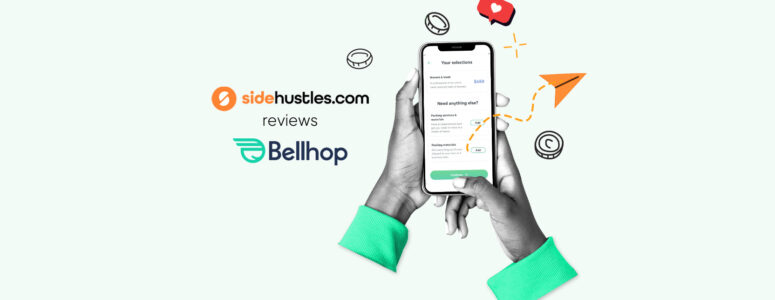 Smartphone showing the Bellhop app.