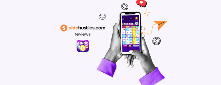 Smartphone showing the Bingo Cash home screen.
