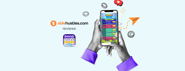 Smartphone showing the Bingo Clash home screen.