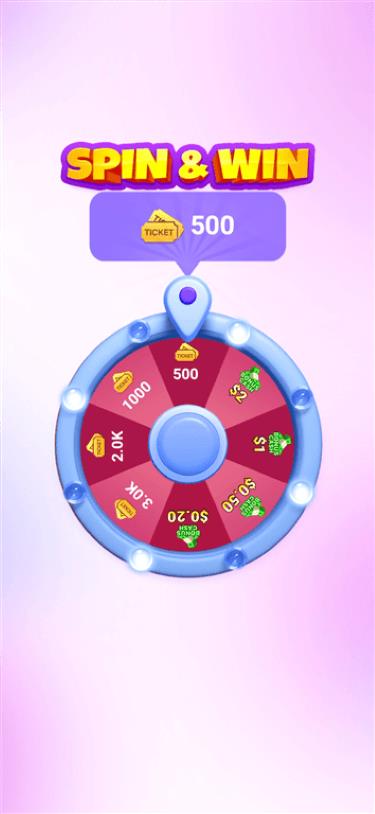 Free rewards available on the Spin & Win feature from the Bingo Clash gaming app.