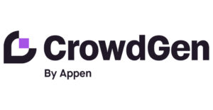 Logo for the Crowdgen website for finding online freelancing jobs