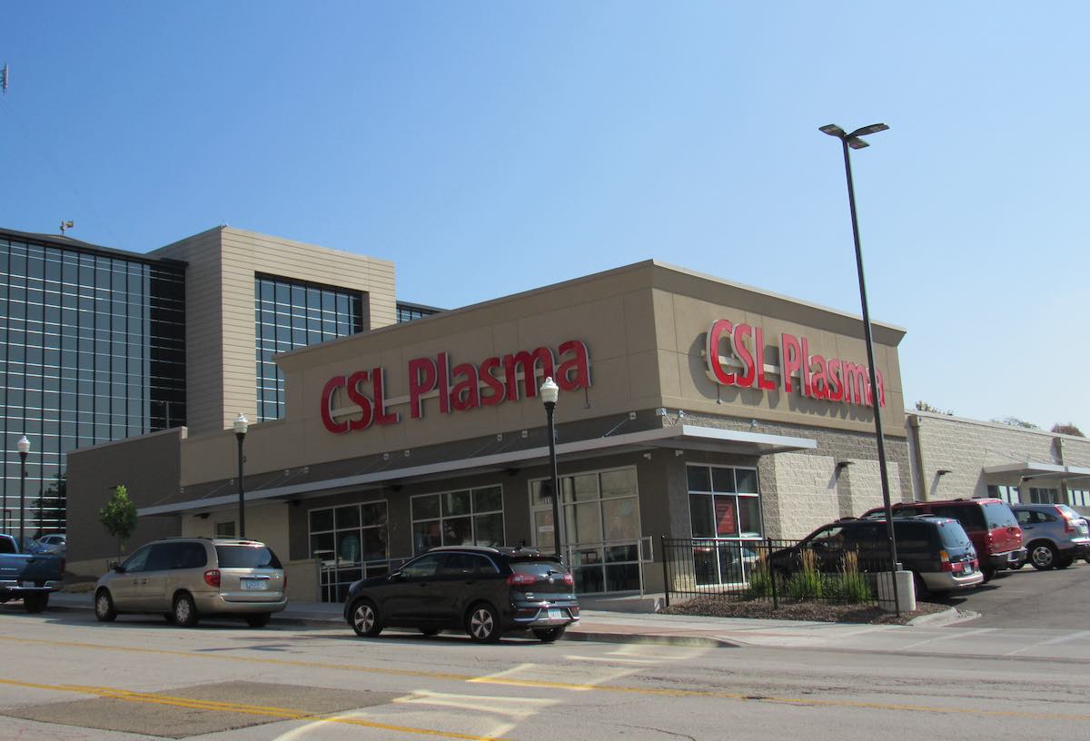 CSL Plasma center in Iowa.