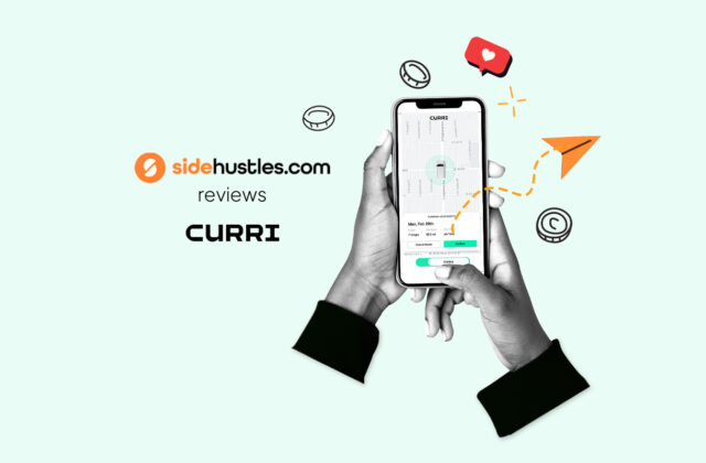Smartphone showing the Curri app.