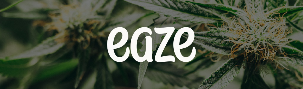 Eaze logo against a background of succulents