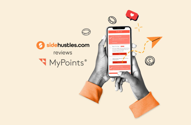 Smartphone showing the MyPoints app interface.