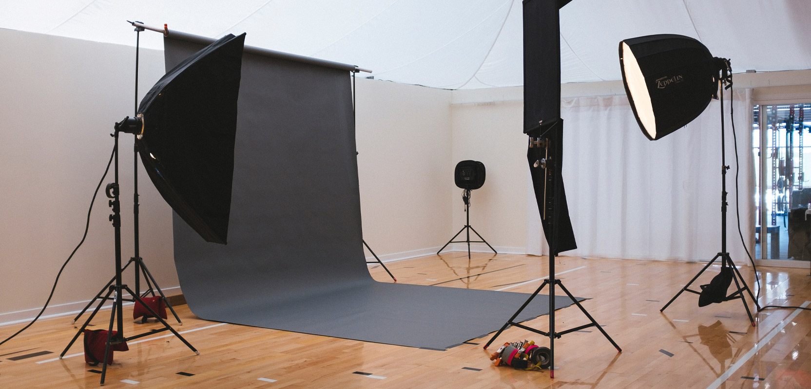 Photography studio before a shoot
