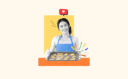 Woman holding a tray of baked goods that she's planning on selling from home for a side hustle