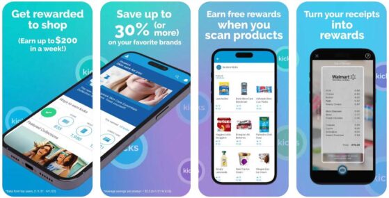 Screenshots of Shopkick app