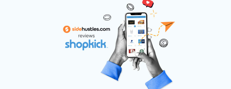 Smartphone showing the Shopkick app.