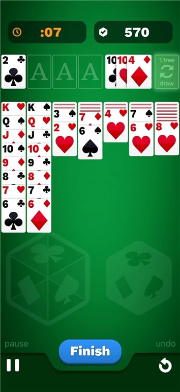 How to arrange cards in stacks during a game of solitaire.