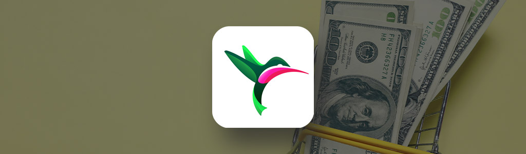 TopCashback logo against a background of a stack of money